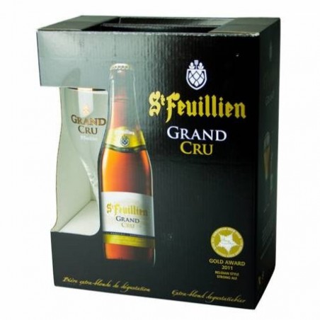 Coffret Saint Feuillien Grand Cru 4X33 cl + 1 Verre - Bière Belge