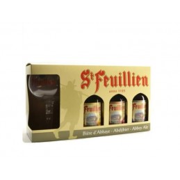 Coffret St Feuillien 3 Btl + 1 Verre : Coffret De Bière