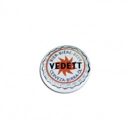 Badge Vedett Blanc
