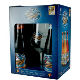 Coffret Queue de Charrue 4 X 33 cl + 1 Verre - Bière Belge