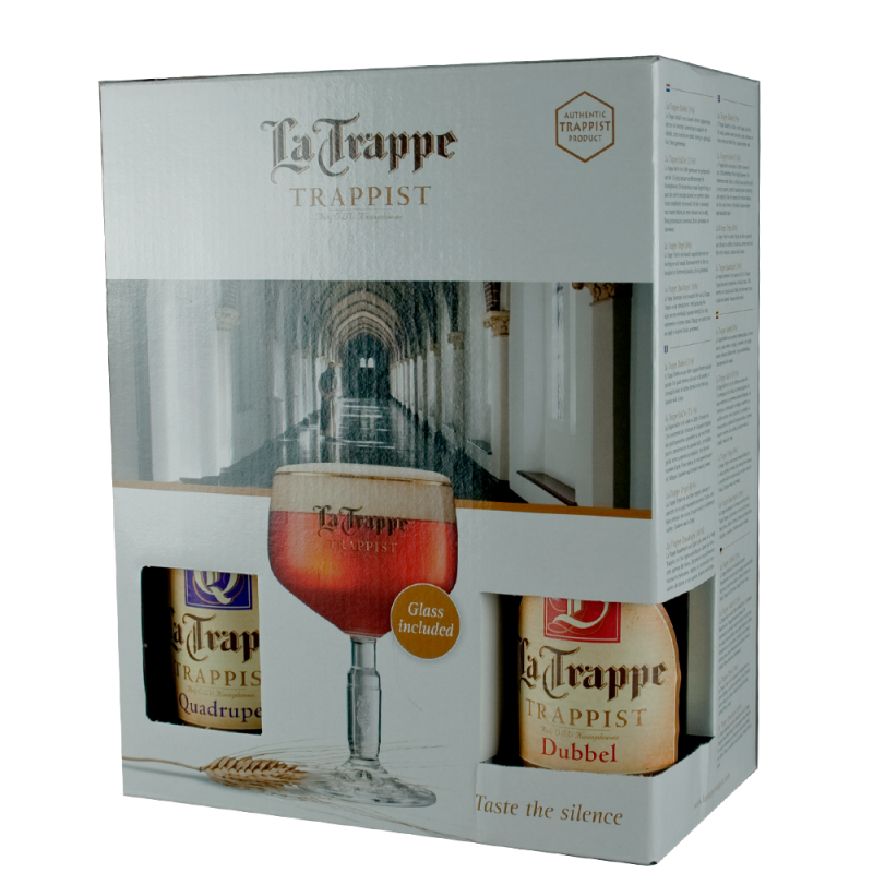 Coffret Trappe 4X33 cl + 1 Verre - Bière Trappiste Hollandaise