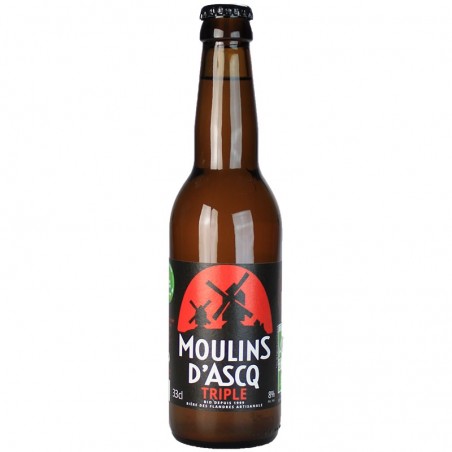 Moulins d'Acq triple 33 cl 8° - Bière du Nord bio