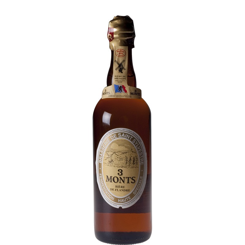 Caisse 3 Monts 8.5° 12X75 cl V.C- Bière Francaise Caisse 3 Monts 8.5° 12X75 cl V.C- Bière Francaise