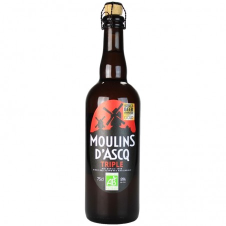 Moulins d'Acq triple 75 cl 8° - Bière du Nord bio