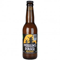 Moulins d'Acq blonde 33 cl 6.2° - Bière du Nord bio