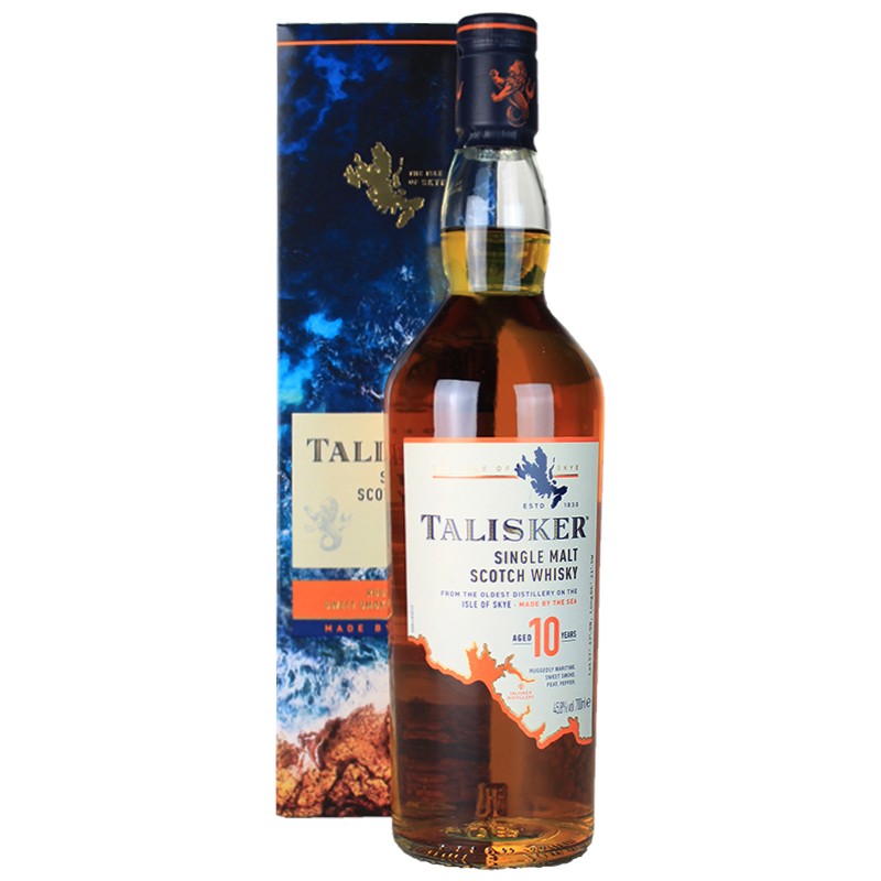 Whisky Talisker 10 Ans - Single Malt Écossais Intense