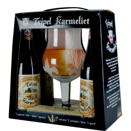 Coffret Karméliet Triple 4 btes + 1 verre - Bière Belge