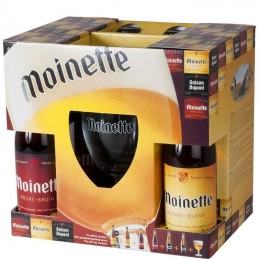 Coffret Moinette 6 Bts + 1 Verre - Bière Belge
