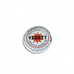 Badge Vedett Blanc