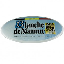 Plaque métal Blanche de Namur